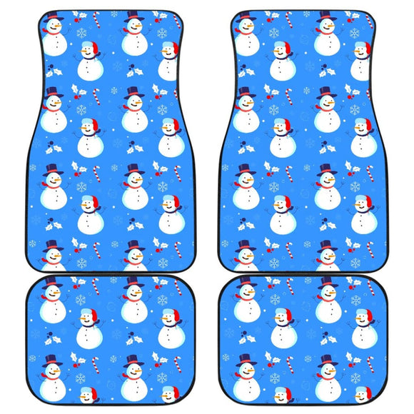 Snowman Pattern Car Floor Mats Car Accessories 211903 - YourCarButBetter