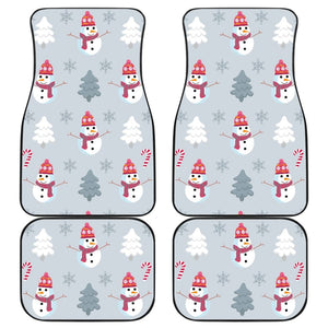 Snowman Pattern Car Floor Mats Auto Accessories 211903 - YourCarButBetter