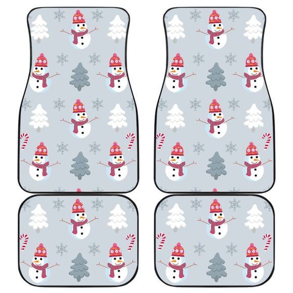 Snowman Pattern Car Floor Mats Auto Accessories 211903 - YourCarButBetter