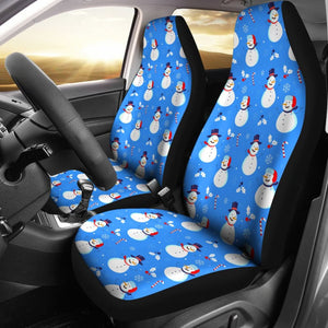 Snowman Pattern Car Seat Covers Car Accessories 211903 - YourCarButBetter