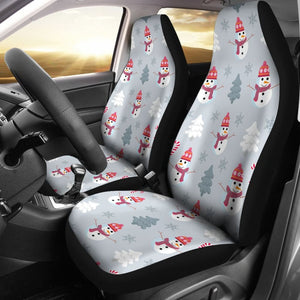 Snowman Pattern Car Seat Covers Auto Accessories 211903 - YourCarButBetter