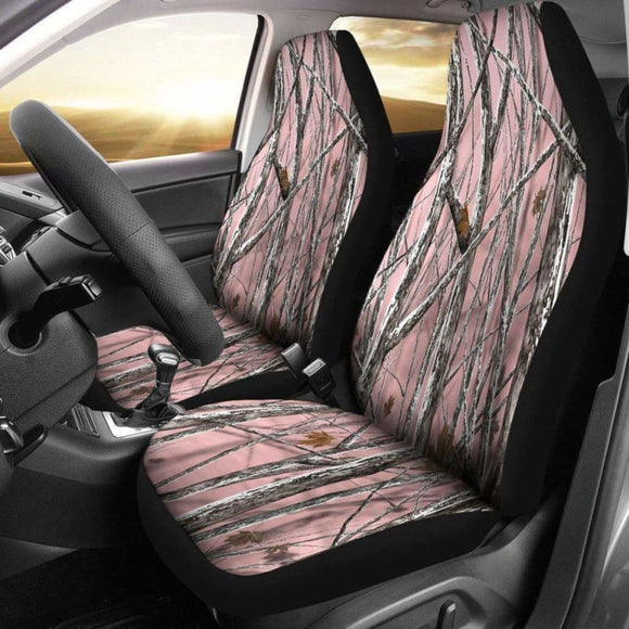 Snowstorm Camo Pink Design Seat Covers 112608 - YourCarButBetter