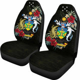 Solomon Islands Car Seat Covers - Solomon Islands Coat Of Arms Hibiscus - 232125 - YourCarButBetter