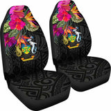Solomon Islands Car Seat Covers - Polynesian Hibiscus Pattern - 232125 - YourCarButBetter