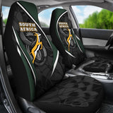 South Africa Car Seat Covers - South African Spirit (White) 093223 - YourCarButBetter