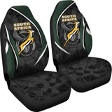 South Africa Car Seat Covers - South African Spirit (White) 093223 - YourCarButBetter