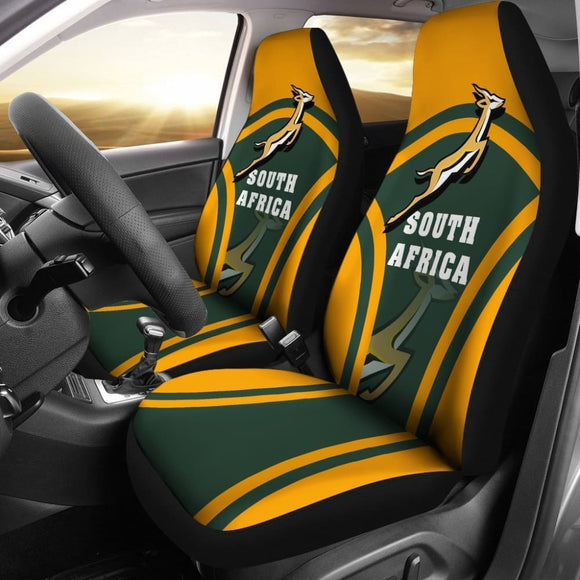 South Africa Springbok Car Seat Covers - Sport Style 093223 - YourCarButBetter