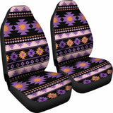 Southwest Navajo Native American Purple Black Micro Fiber Auto Car Seat Covers Covers 105905 - YourCarButBetter