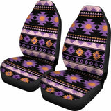 Southwest Navajo Native American Purple Black Micro Fiber Auto Car Seat Covers Covers 105905 - YourCarButBetter