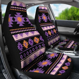 Southwest Navajo Native American Purple Black Micro Fiber Auto Car Seat Covers Covers 105905 - YourCarButBetter