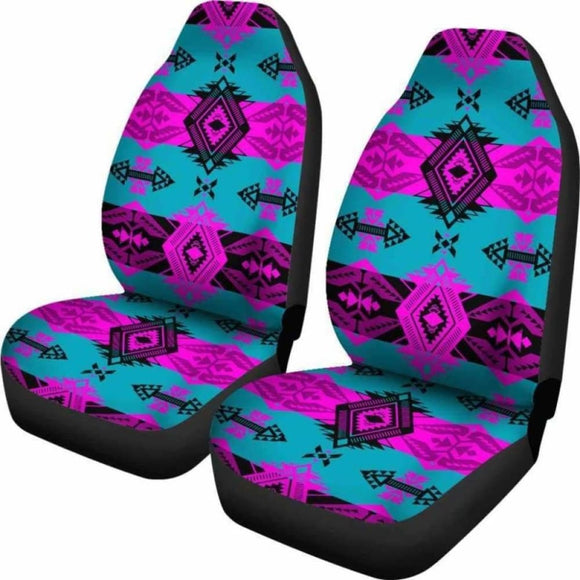 Sovereign Nation Teal and Pink Car Seat Covers 105905 - YourCarButBetter
