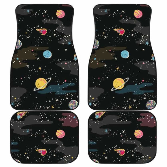 Space Pattern Front And Back Car Mats 550317 - YourCarButBetter