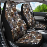 Spanish Water Dog Full Face Car Seat Covers 090629 - YourCarButBetter