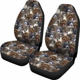 Spanish Water Dog Full Face Car Seat Covers 090629 - YourCarButBetter