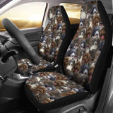 Spanish Water Dog Full Face Car Seat Covers 090629 - YourCarButBetter