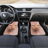 Sphynx Cat Car Floor Mats Funny Cat Face 112428 - YourCarButBetter