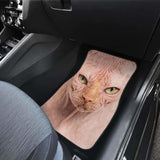 Sphynx Cat Car Floor Mats Funny Cat Face 112428 - YourCarButBetter