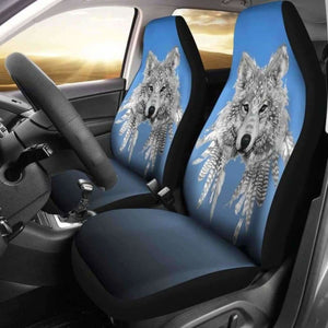 Spirit Animal Wolf Car Seat Covers 202004 - YourCarButBetter