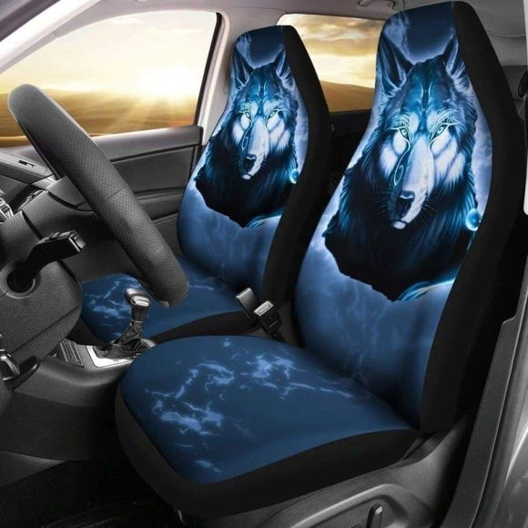Spirit Blue Wolf Car Seat Covers 215626 - YourCarButBetter