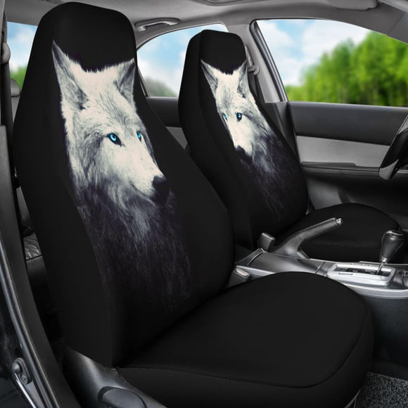 Spiritual Wolf Car Seat Covers 174510 - YourCarButBetter