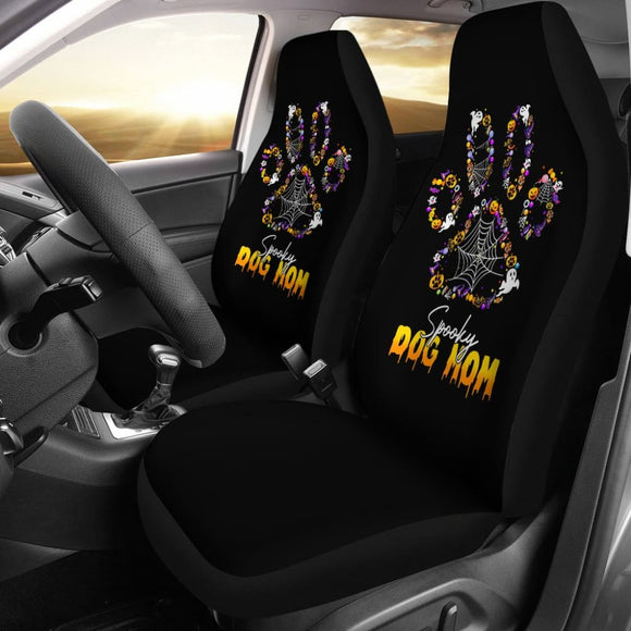 Spooky Dog Mom Car Seat Covers 211110 - YourCarButBetter