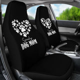 Spooky Dog Mom Halloween Paw Car Seat Covers 211110 - YourCarButBetter