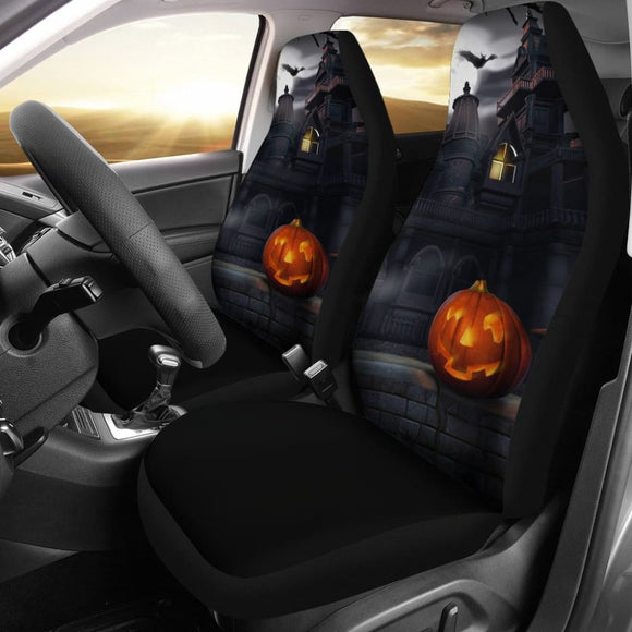 Spooky Halloween House Car Seat Covers 101819 - YourCarButBetter