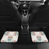 Square Floral Indian Flower Pattern Front And Back Car Mats 153908 - YourCarButBetter