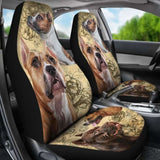 Staffordshire Bull Terrier Car Seat Covers Amazing Gift 110424 - YourCarButBetter