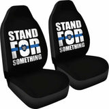 Stand For Something Police Car Seat Covers Amazing Gift 153908 - YourCarButBetter