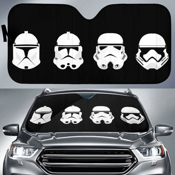 Star Wars Helmets Army Car Auto Sun Shade 094201 - YourCarButBetter