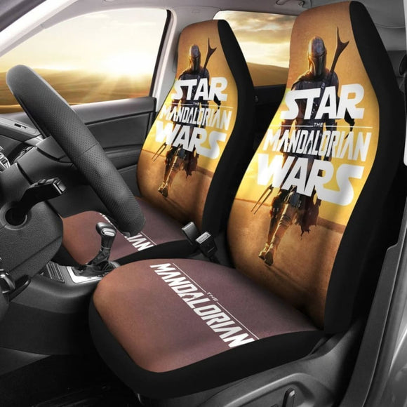 Star Wars Mandalorian Car Seat Covers Fan Gift Idea 094201 - YourCarButBetter