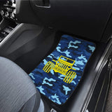 Steel Blue Camouflage Color Pale Blue Jeep Car Floor Mats 211204 - YourCarButBetter