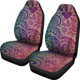 Stencil Mandala Car Seat Covers 093223 - YourCarButBetter