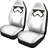 Stormstrooper Face Star Wars Car Seat Covers 094201 - YourCarButBetter