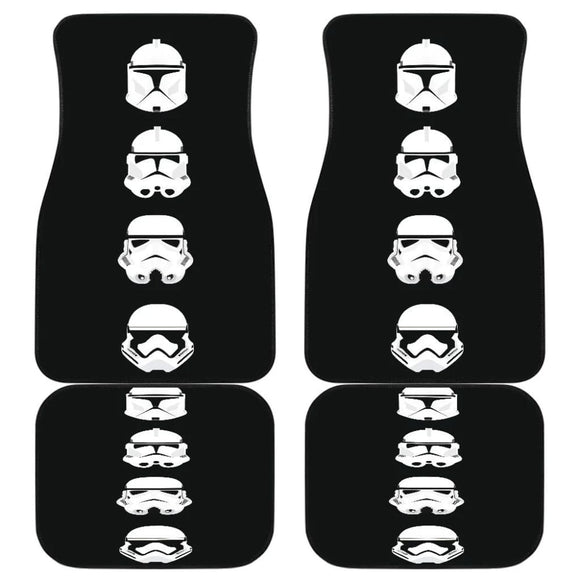 Stormstrooper Heads Star War Car Floor Mats 094201 - YourCarButBetter