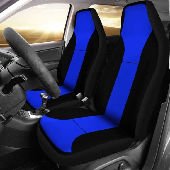 Stylish Thin Blue Line Car Seat Covers 153908 - YourCarButBetter
