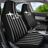 Subaru Mixed Black And White American Flag Car Seat Covers 212803 - YourCarButBetter