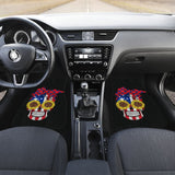 Sugar Skull American Flag Sunflower Floral Cute Gift Car Floor Mats 210403 - YourCarButBetter