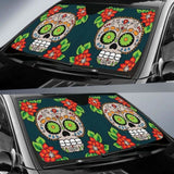 Sugar Skull Car Auto Sun Shade 172609 - YourCarButBetter