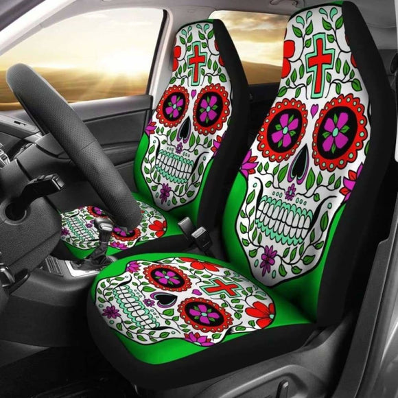 Sugar Skull Car Seat Cover 101207 - YourCarButBetter