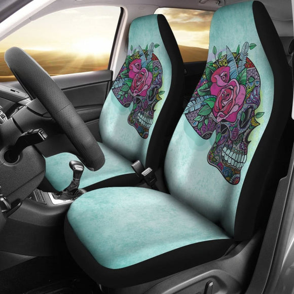 Sugar Skull Car Seat Cover 101819 - YourCarButBetter