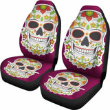 Sugar Skull Car Seat Cover - Day Of The Dead 101207 - YourCarButBetter