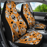 Sugar Skull Halloween Car Seat Covers Amazing Gift 101819 - YourCarButBetter