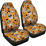 Sugar Skull Halloween Car Seat Covers Amazing Gift 101819 - YourCarButBetter