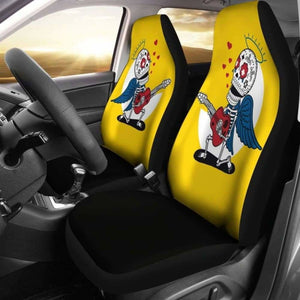 Sugar Skull Rockstar Car Seat Covers 172727 - YourCarButBetter