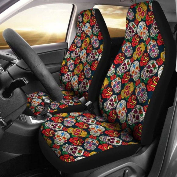 Sugar Skull Seat Covers 02 101207 - YourCarButBetter