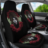 Sugar Skull Wreath Seat Covers 101819 - YourCarButBetter