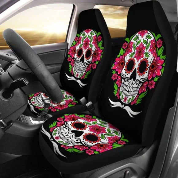 Sugar Skulls Car Seat Cover 101207 - YourCarButBetter