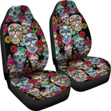 Sugar Skulls Car Seat Covers - 101819 - YourCarButBetter